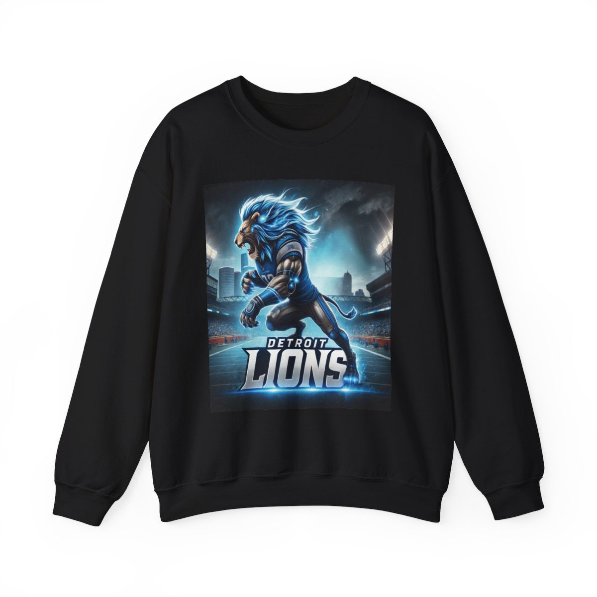 Detroit Lions Football Inspired Unisex Heavy Blend™ Crewneck Sweatshirt